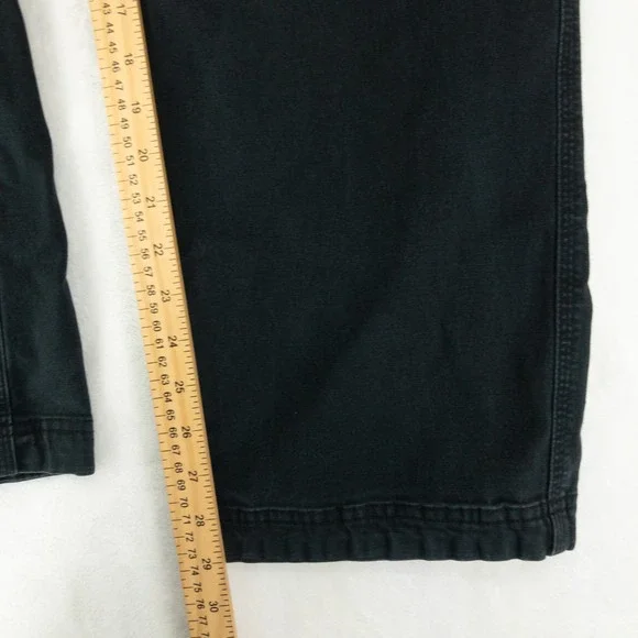 Duluth Trading Co Flex Fire Hose Cargo Pants Mens 36x32 (35x29) Black Utility - Picture 9 of 11